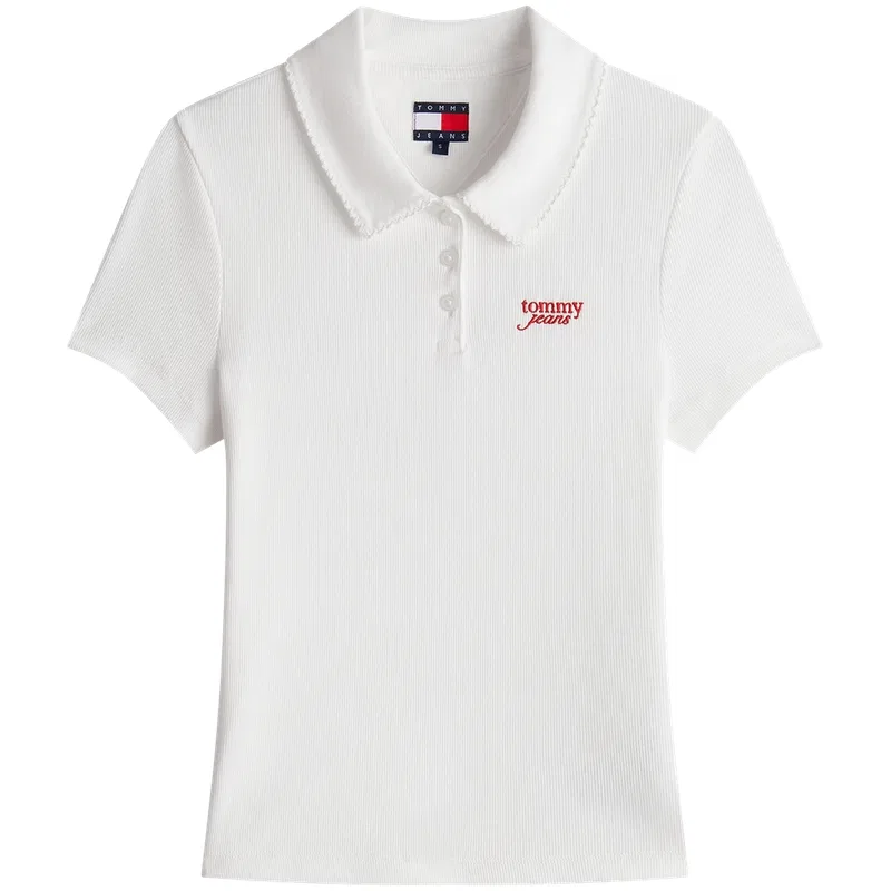 Поло женское белое Tommy Hilfiger