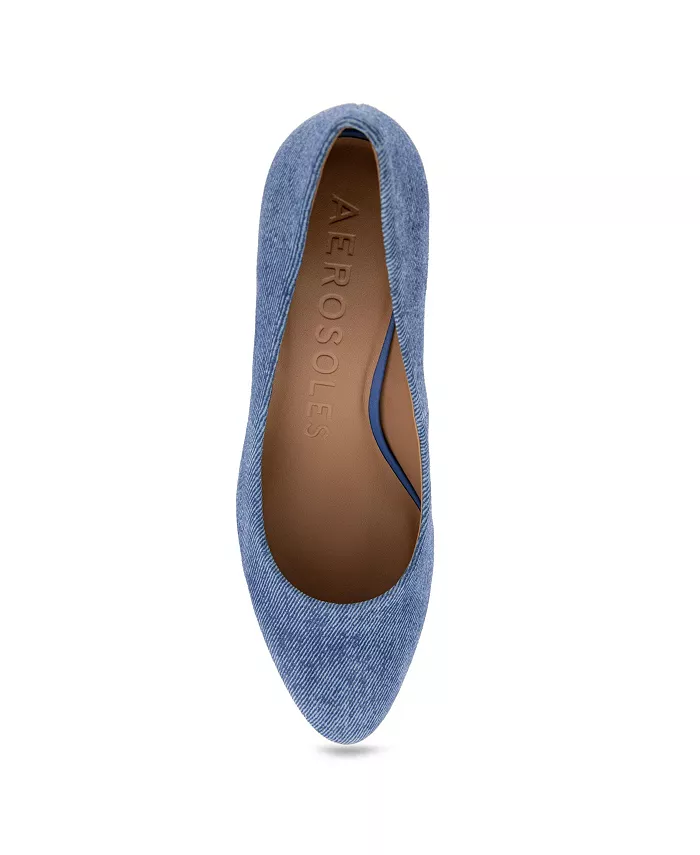 Женские туфли-лодочки Ebel с круглым носком Aerosoles, синий — фото 4