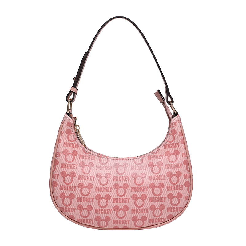 

Disney Микки Серия ПВХ поясная сумка женская кофе абрикос, Pink