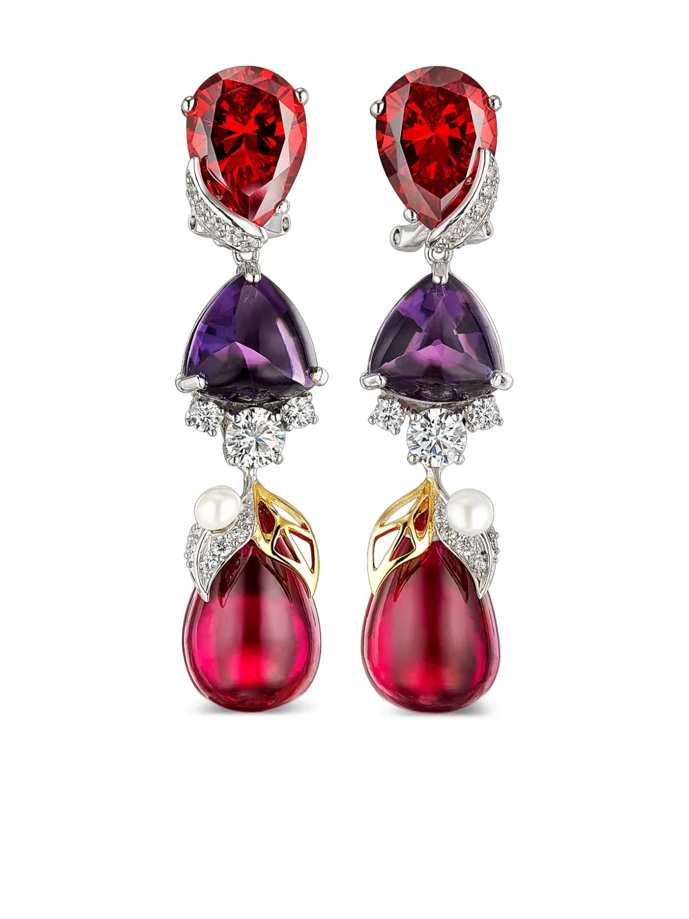 

Серьги Berry из белого золота с камнями Anabela Chan, фиолетовый