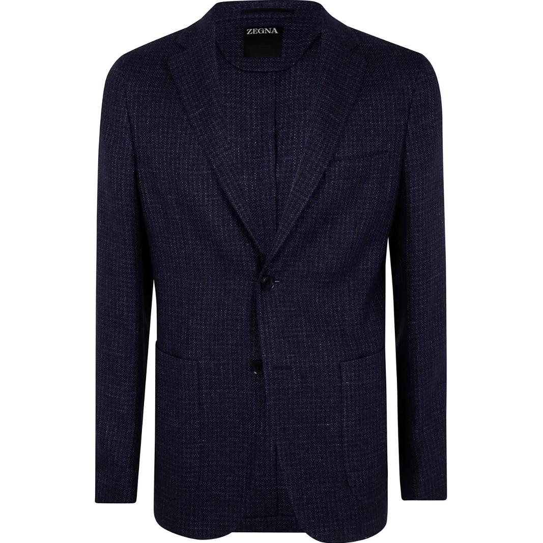 

Ermenegildo Zegna Зегна шерстяной пиджак, Marine Blue