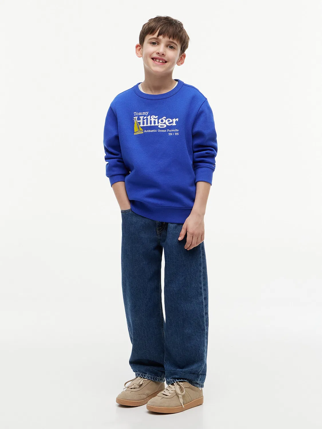 Толстовка Tommy Hilfiger, Cobalt Blue — фото 3