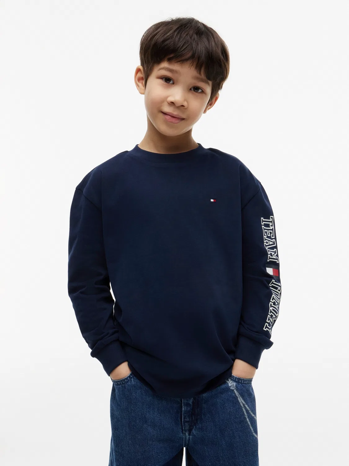 Футболка 'TEAM' Tommy Hilfiger, Marine Blue — фото 2