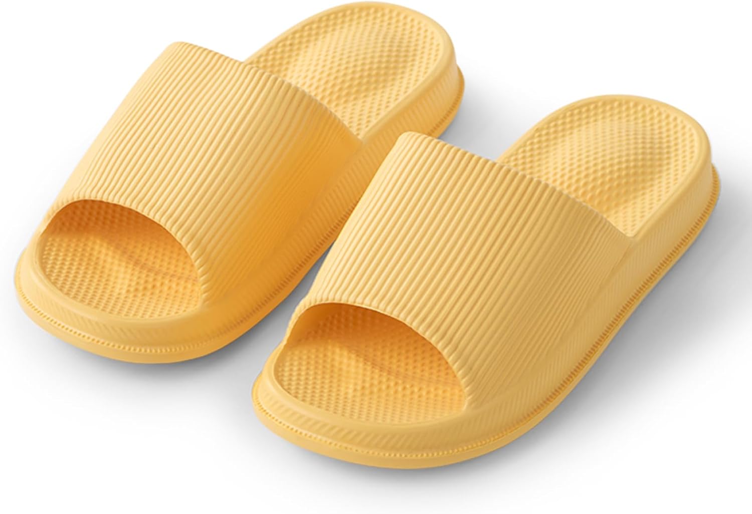 

Тапочки utune с массажной подошвой, нескользящие, женские летние для ванной, для дома, с антибактериальной мягкой подошвой из ЭВА, мужские, желтый