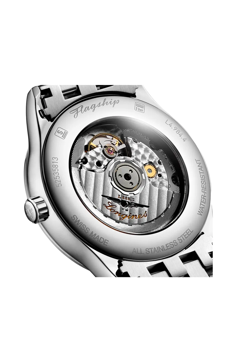 Классическая серия Flagship - L4.984.4.02.6 LONGINES, зеленый — фото 2