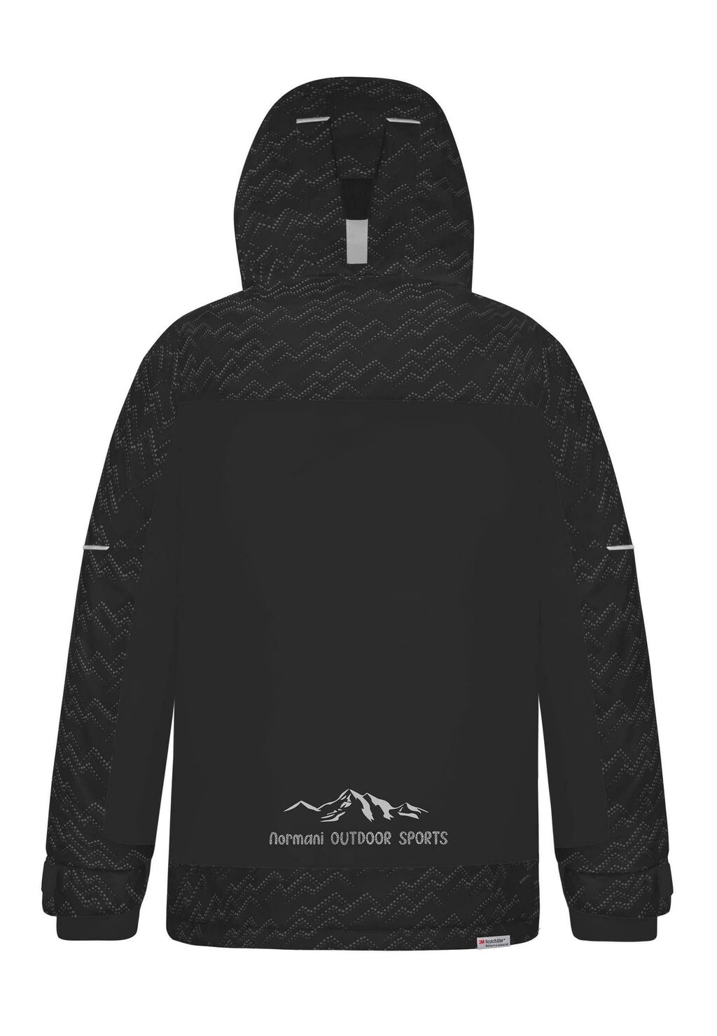 Лыжная куртка WINTERWASSERDICHTE THERMOJACKE MIT ABNEHMBARER KAPUZE normani Outdoor Sports, черный — фото 2