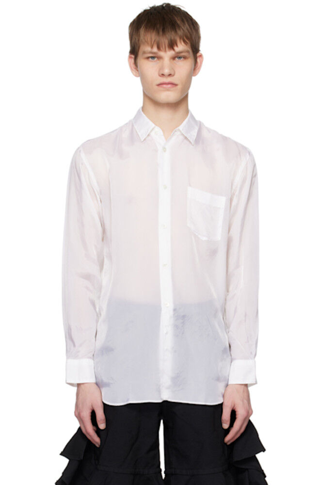 

Белая рубашка с накладным карманом Comme des Garçons Shirt