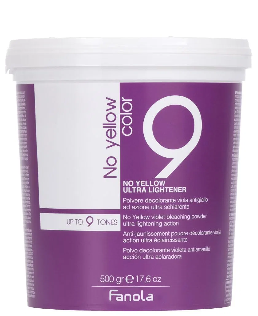 Осветляющая пудра «No Yellow Color Ultra Lightener 9 Purple Bleaching Powder» 500 г от Fanola Fanola