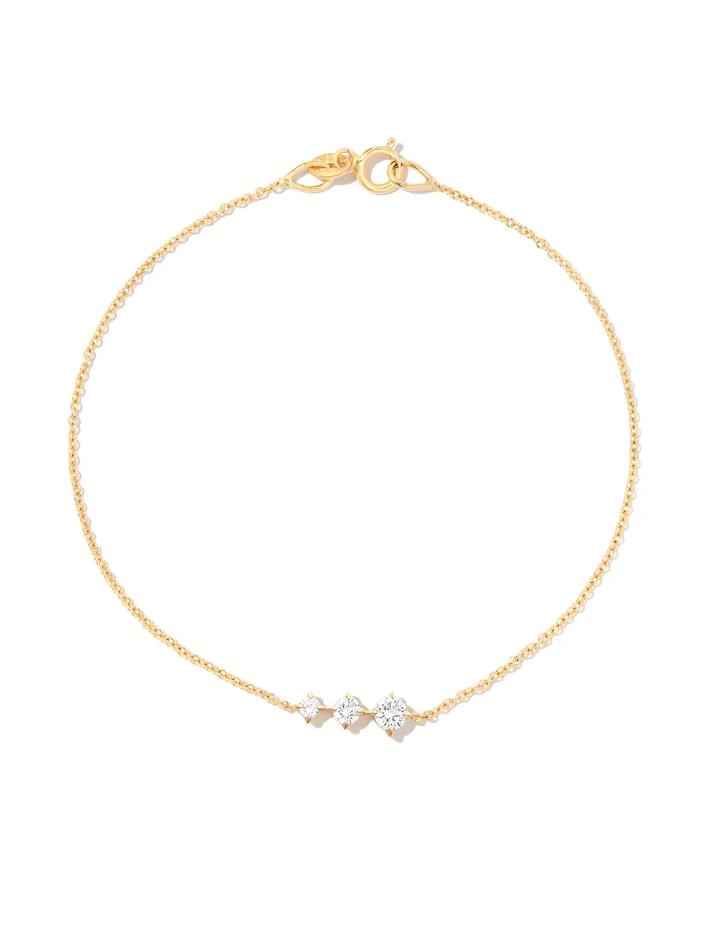 

Браслет Éclat Floating из желтого золота с бриллиантами Lizzie Mandler Fine Jewelry, золотой