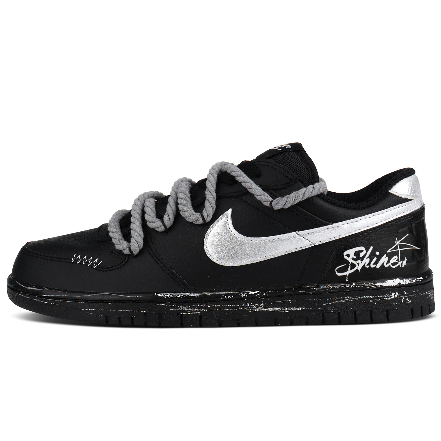 

Nike Big Ink Silver Radiance, Boyfriend, Anniversary Synthetic Leather, Leather