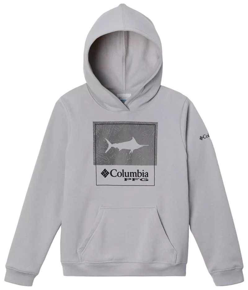 

Толстовка с капюшоном Columbia Kids PFG Bathy-Square Fish, цвет Cool Grey