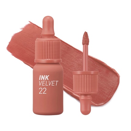 

Ink the Velvet Lip Tint Высокопигментированный Стойкий Невесомый Не тестируется на животных Без глютена Без парабенов 022 Букет Нюд Peripera