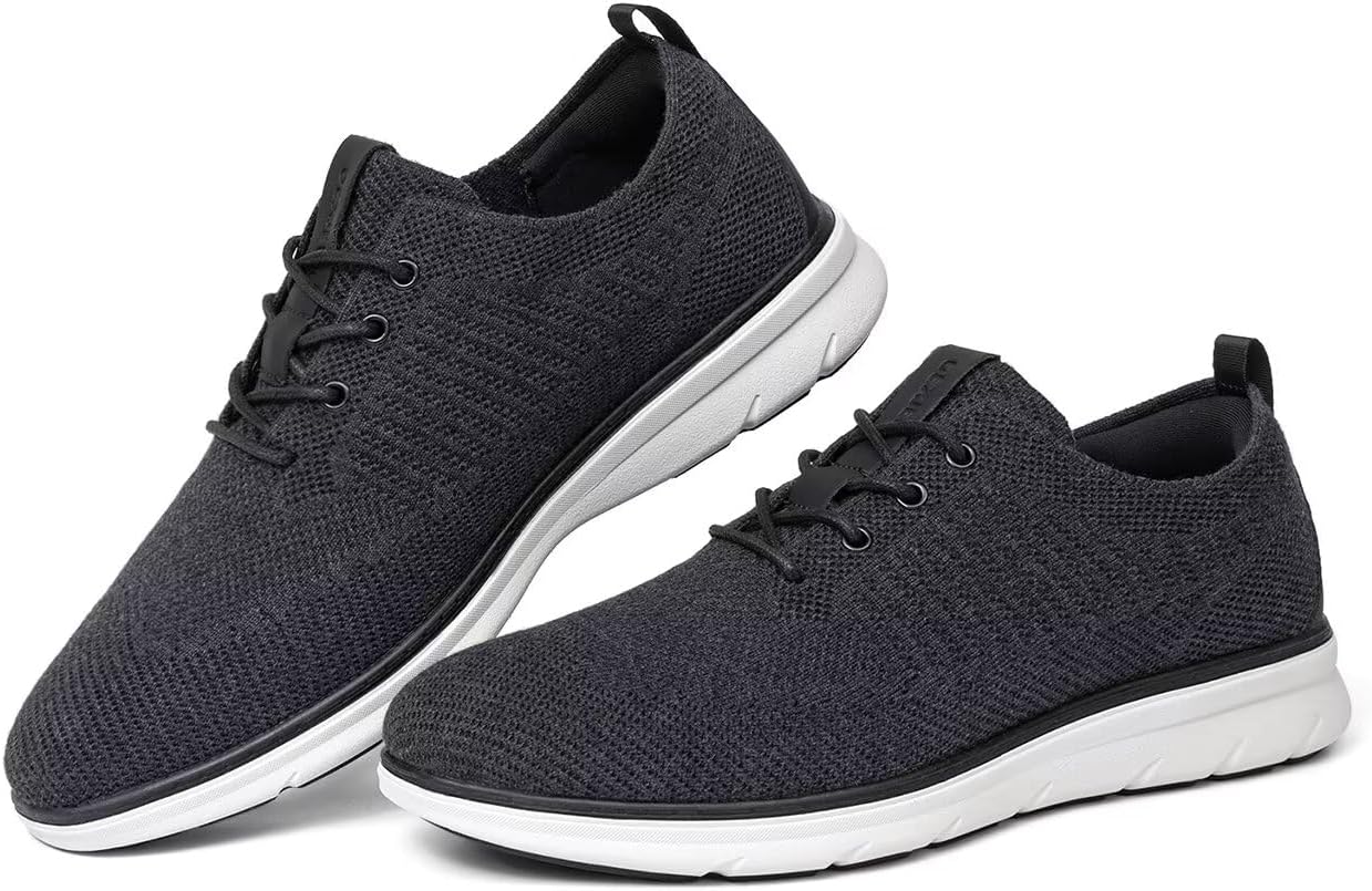 

Мужские туфли оксфорды для официального стиля, повседневная обувь для ходьбы, легкие сетчатые кроссовки для работы и бизнеса, теннисная обувь Dexjewu, черный