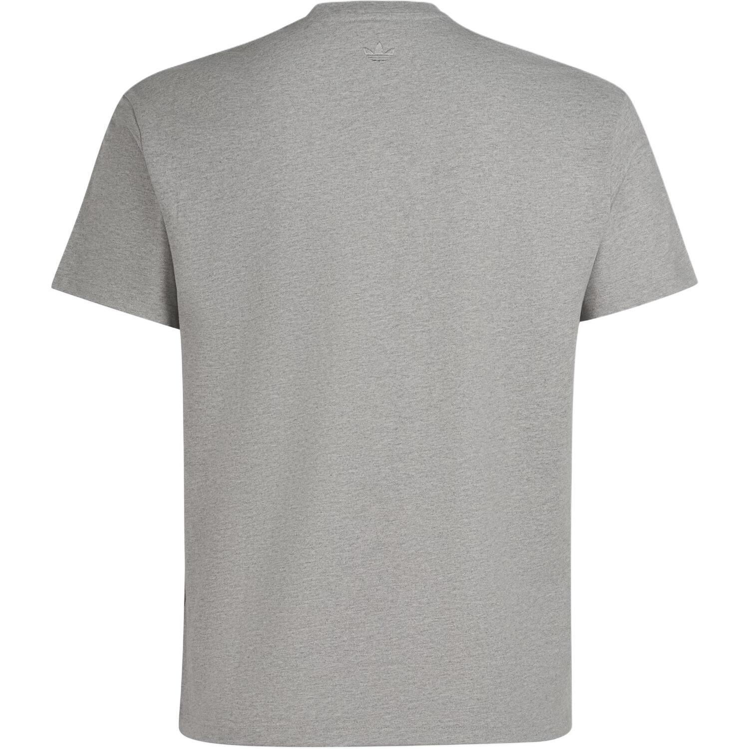 Футболка Deng ZuoXu Collaboration SS25 Unisex Gray Adidas Originals, серый — фото 2