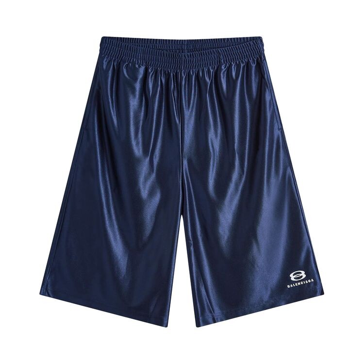 

Шорты Balenciaga Basketball Shorts Dark Navy/White, синий