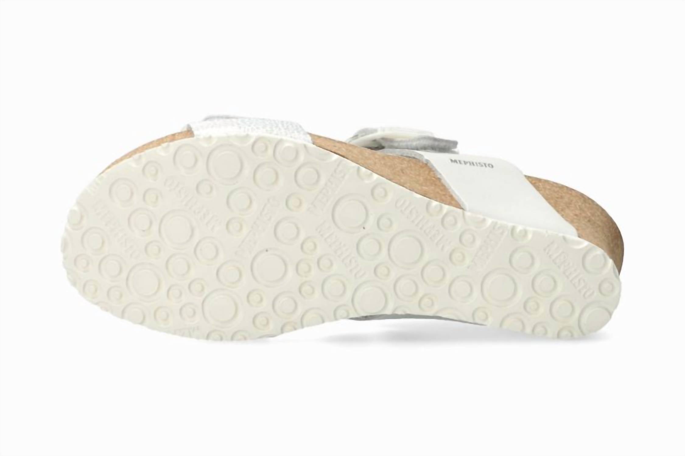 Women's Lissia Lightweight Walking Wedge Sandal In White MEPHISTO — фото 4