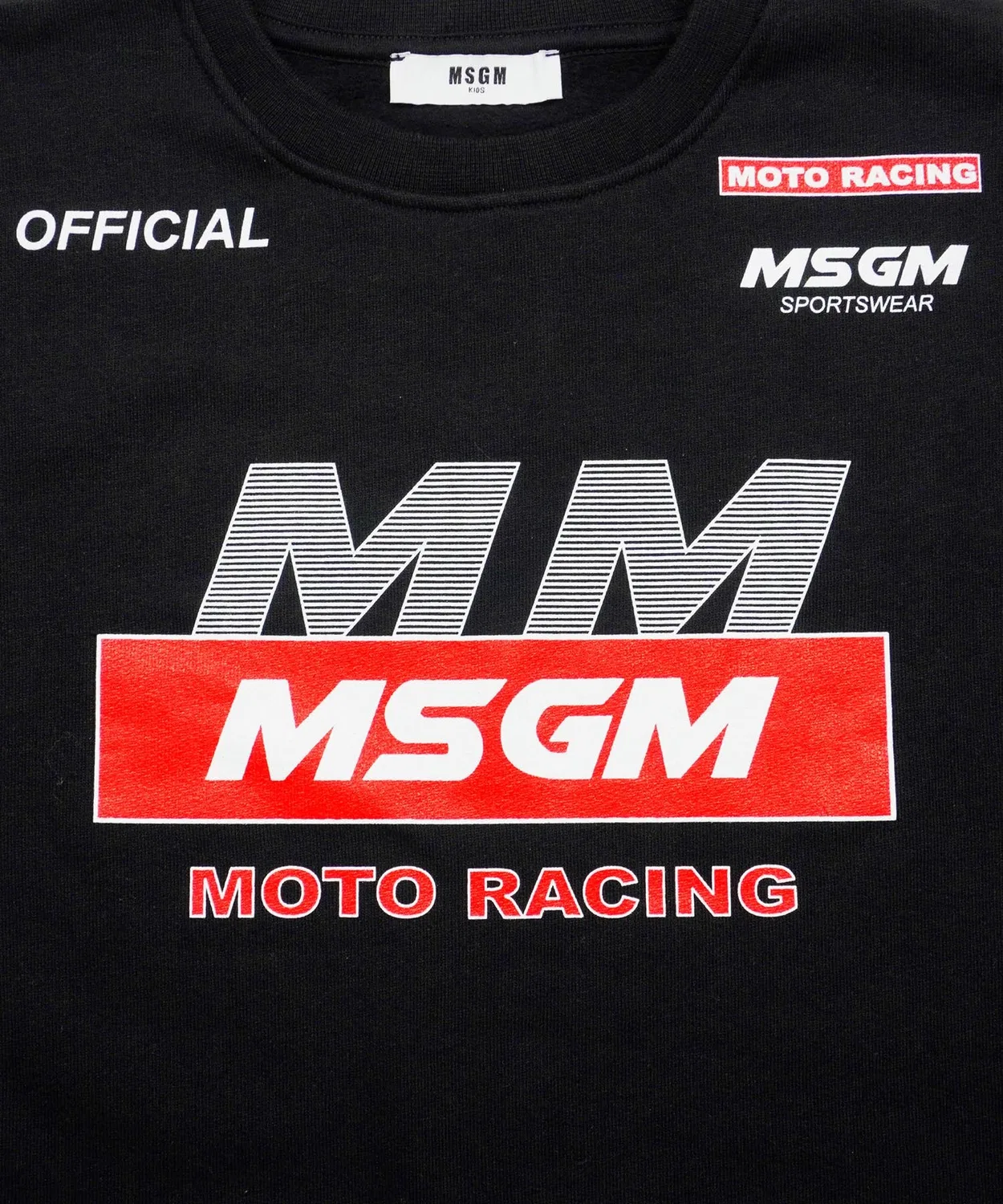 Свитшот с принтом MSGM Racing чёрный — фото 3