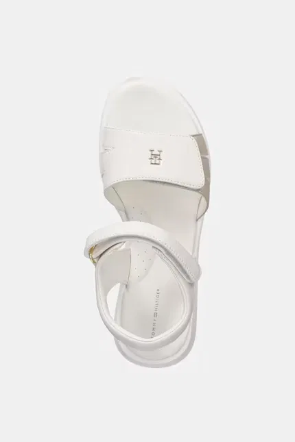 Сандалии детские из экокожи Tommy Hilfiger, белый — фото 4
