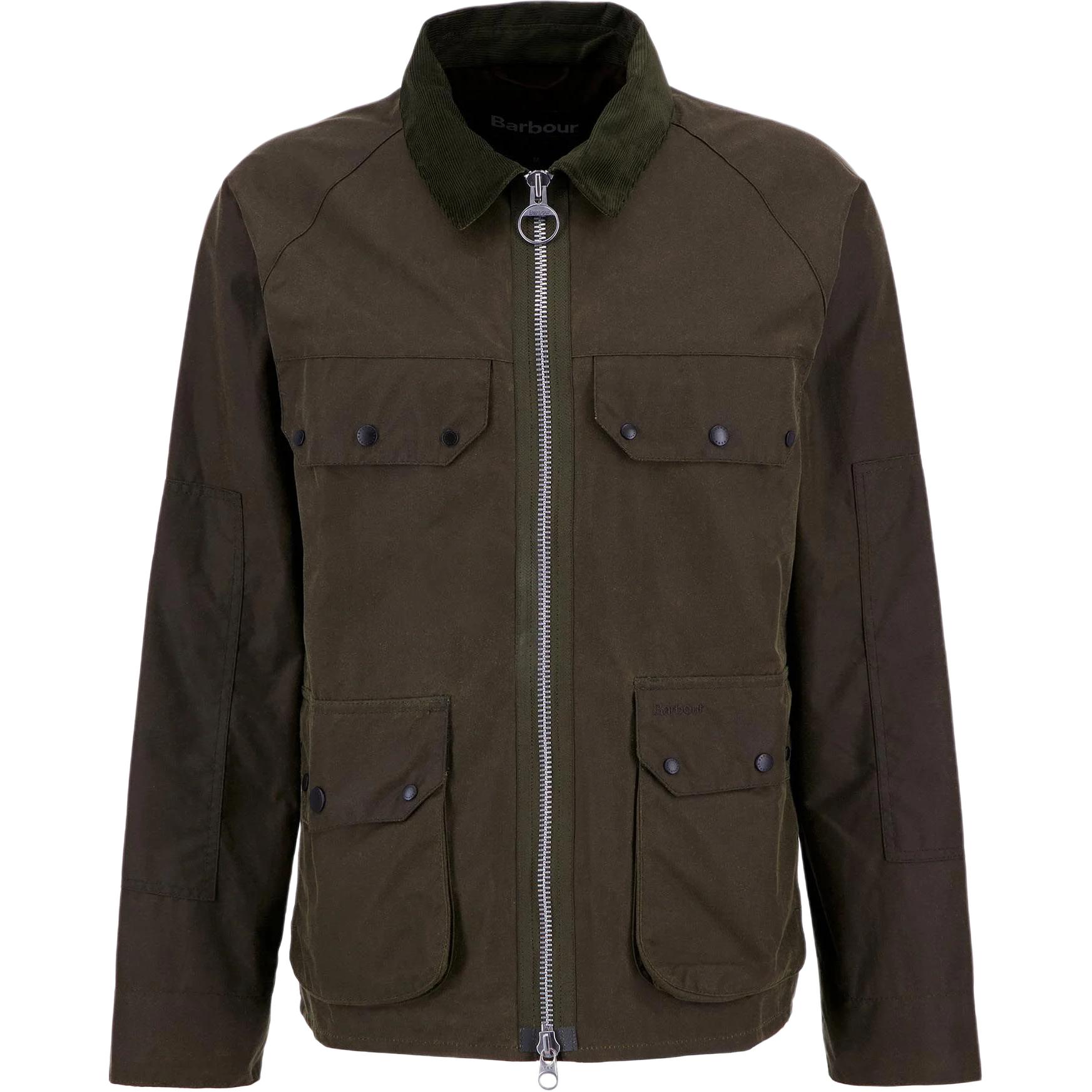 

Куртка с вельветовым воротником и вощеной отделкой Barbour, beech wood color