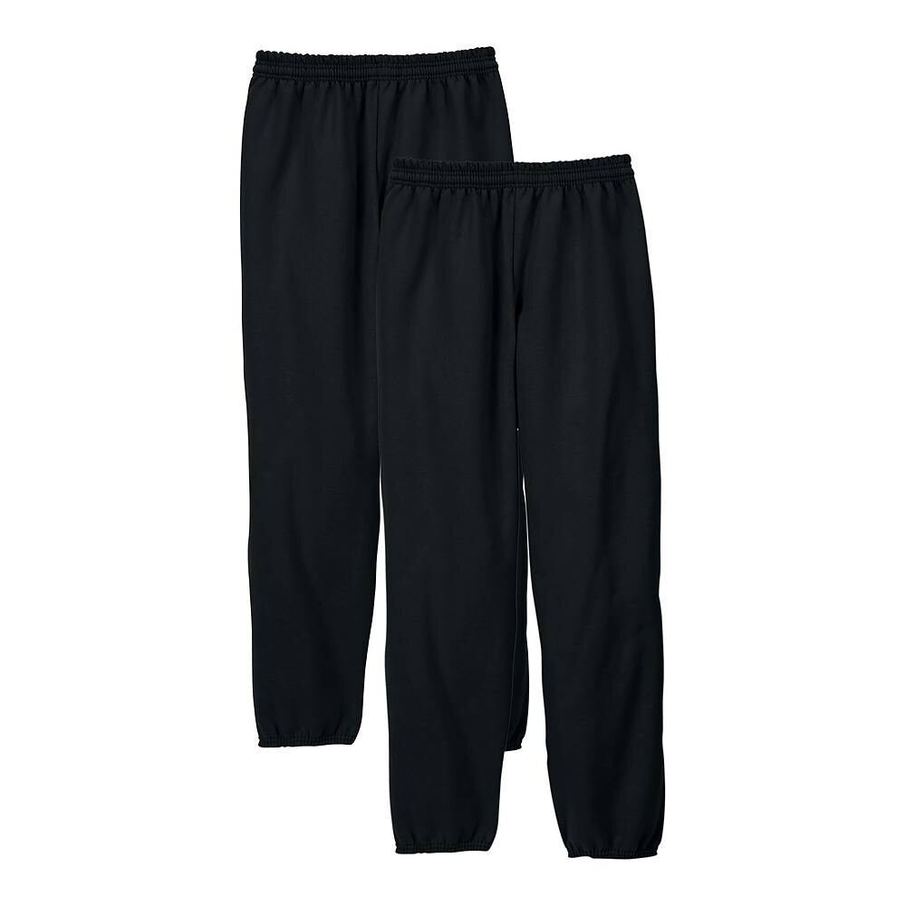 

Мужские спортивные штаны Hanes 2-Pack EcoSmart 32 из флиса, черный