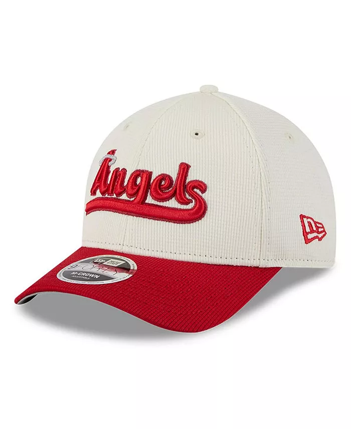 

Мужская регулируемая кепка 9FORTY M-Crown Los Angeles Angels City Connect для тренировок в цвете кремовый/красный New Era