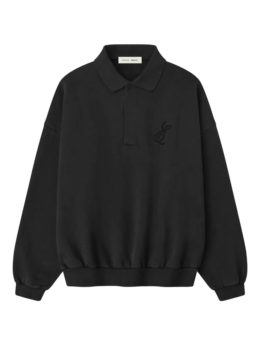 

Классическая поло с вышивкой Fear Of God Essentials, черный