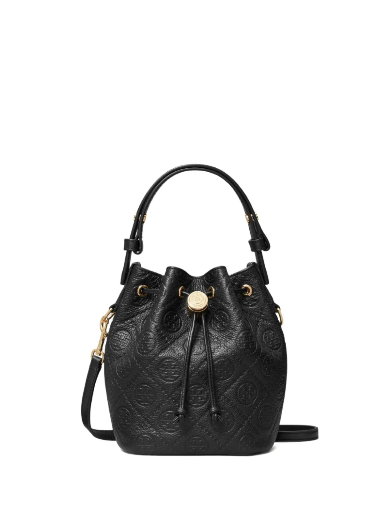 

Tory Burch стеганая сумка-ведро T-Monogram, черный