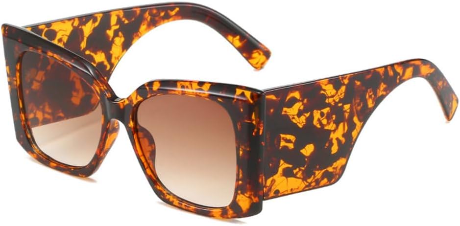 

Популярные квадратные солнцезащитные очки для женщин с широкими дужками, мужские дорожные очки, мужские и женские очки с защитой от УФ-излучения UV400, ретро, ​​роскошные LVTFCO, Leopard