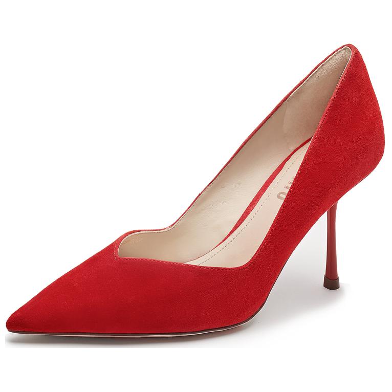 Melody Slim Heel Свадебные Туфли на Высоком Каблуке 8 см Женские Staccato, Розово-Красный — фото 3