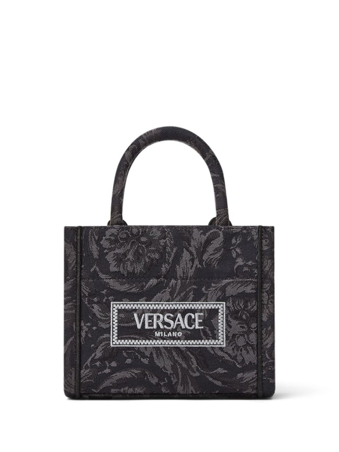 

Сумка-тоут Versace Athena с узором, черный