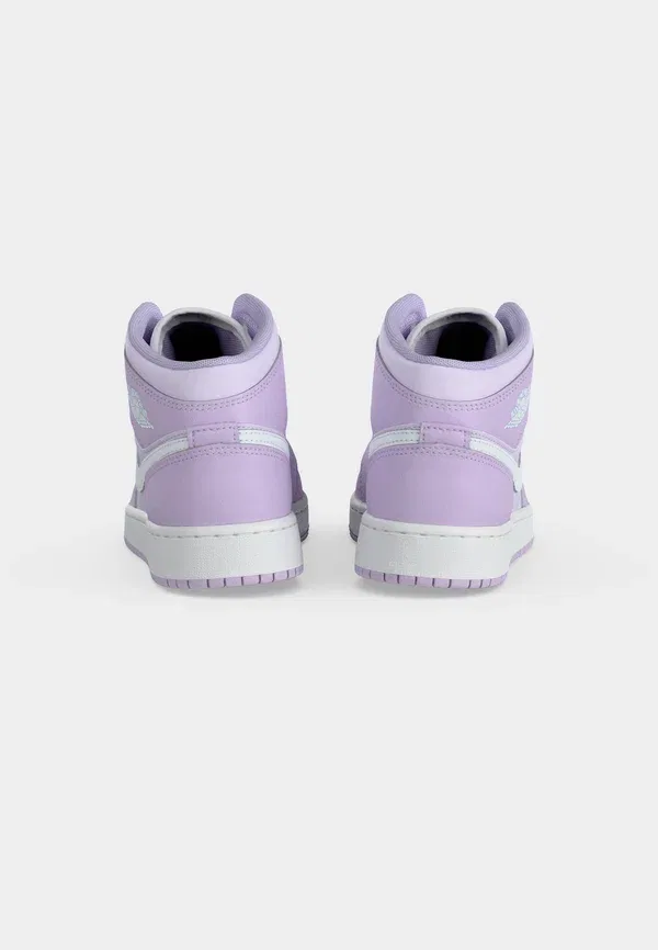 Кроссовки Air 1 Mid High Top Jordan, фиолетовый туман/белый/едва виноградный — фото 4
