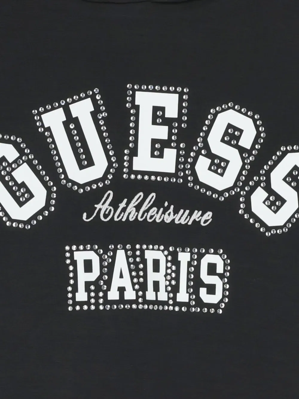 Украшенная толстовка с капюшоном Guess Usa, черный — фото 3