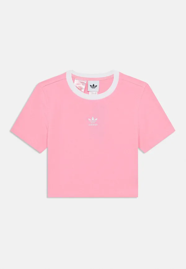 Облегающая мини-футболка для подростков. Adidas Originals, Light Pink