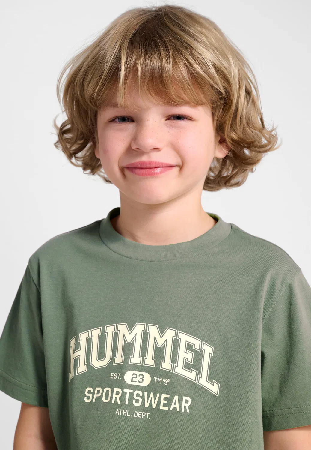 Футболка детская с принтом Hummel, laurel wreath — фото 4