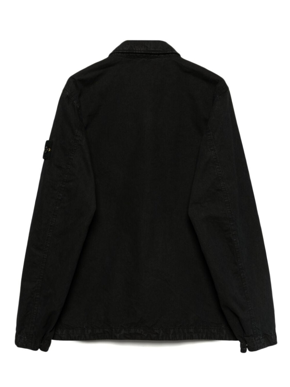 

Stone Island Junior куртка-рубашка на молнии, черный