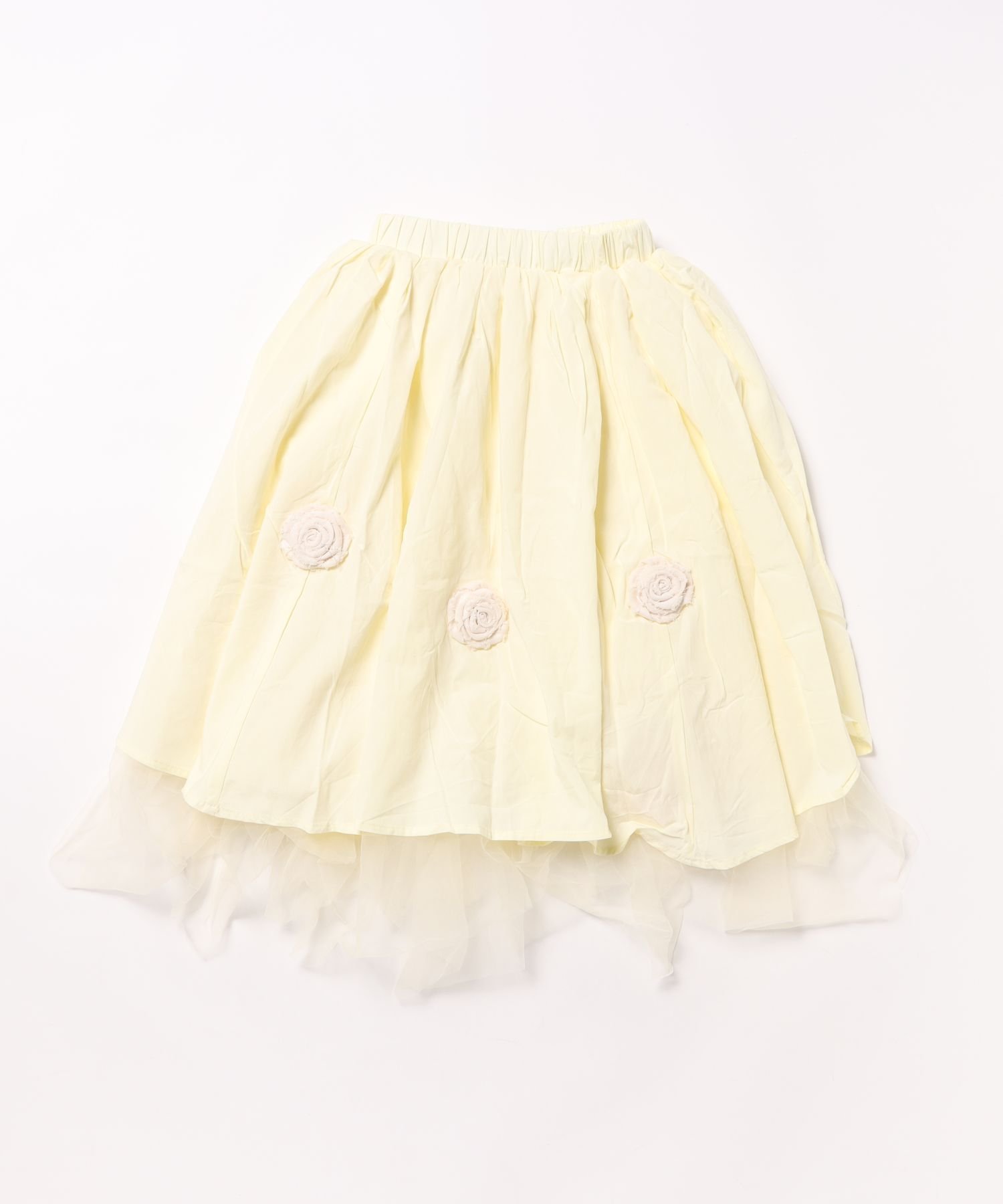 Расклешенная юбка из тюля Aimoha Kids, Yellow