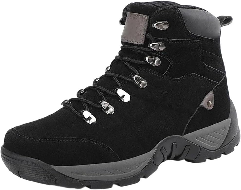 

Мужские скальные туфли Ботинки для пеших прогулок по пустыне Повседневные водонепроницаемые ботинки больших размеров Generic, черный