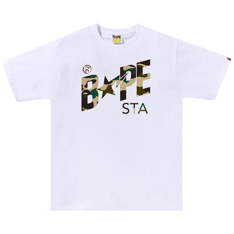 

Футболка BAPE 1st Camo Bape Sta Tee, White/Yellow