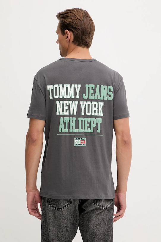 

Хлопковая футболка Tommy Jeans, серый