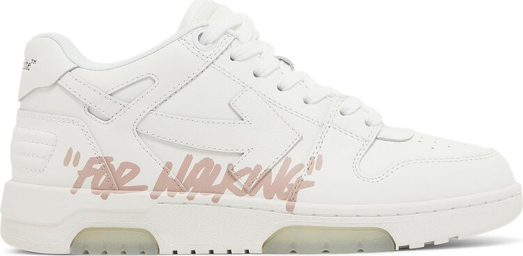 Кроссовки Off-White Wmns Out of Office 'For Walking - White Pink' 2023, белый