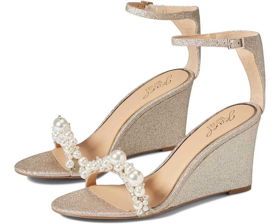 

Туфли Jewel Badgley Mischka Laurence, цвет Light Gold