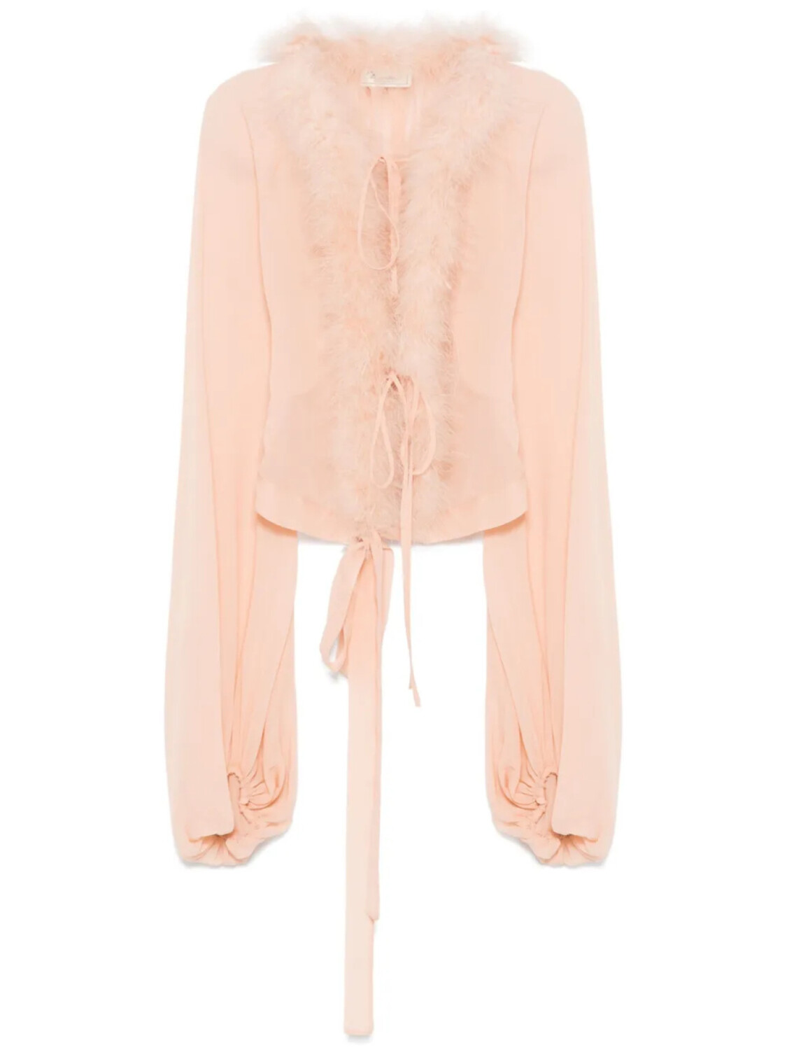 

Blumarine блузка с перьями, розовый