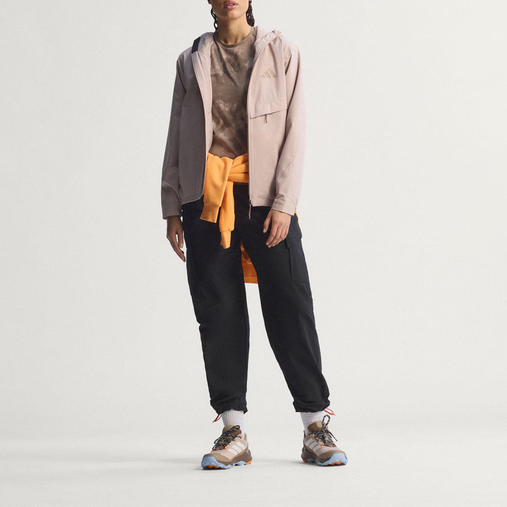Ветровка Terrex Hiking Waterproof, Windproof, And Abrasion Resistant для женщин Adidas, wonder taupe — фото 2