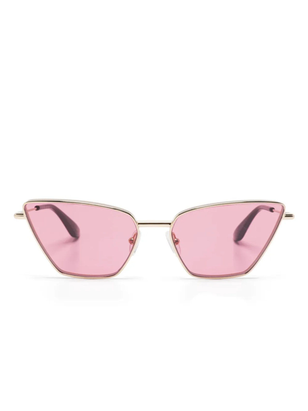 

Alexander McQueen Eyewear солнцезащитные очки в оправе 'кошачий глаз', золотой