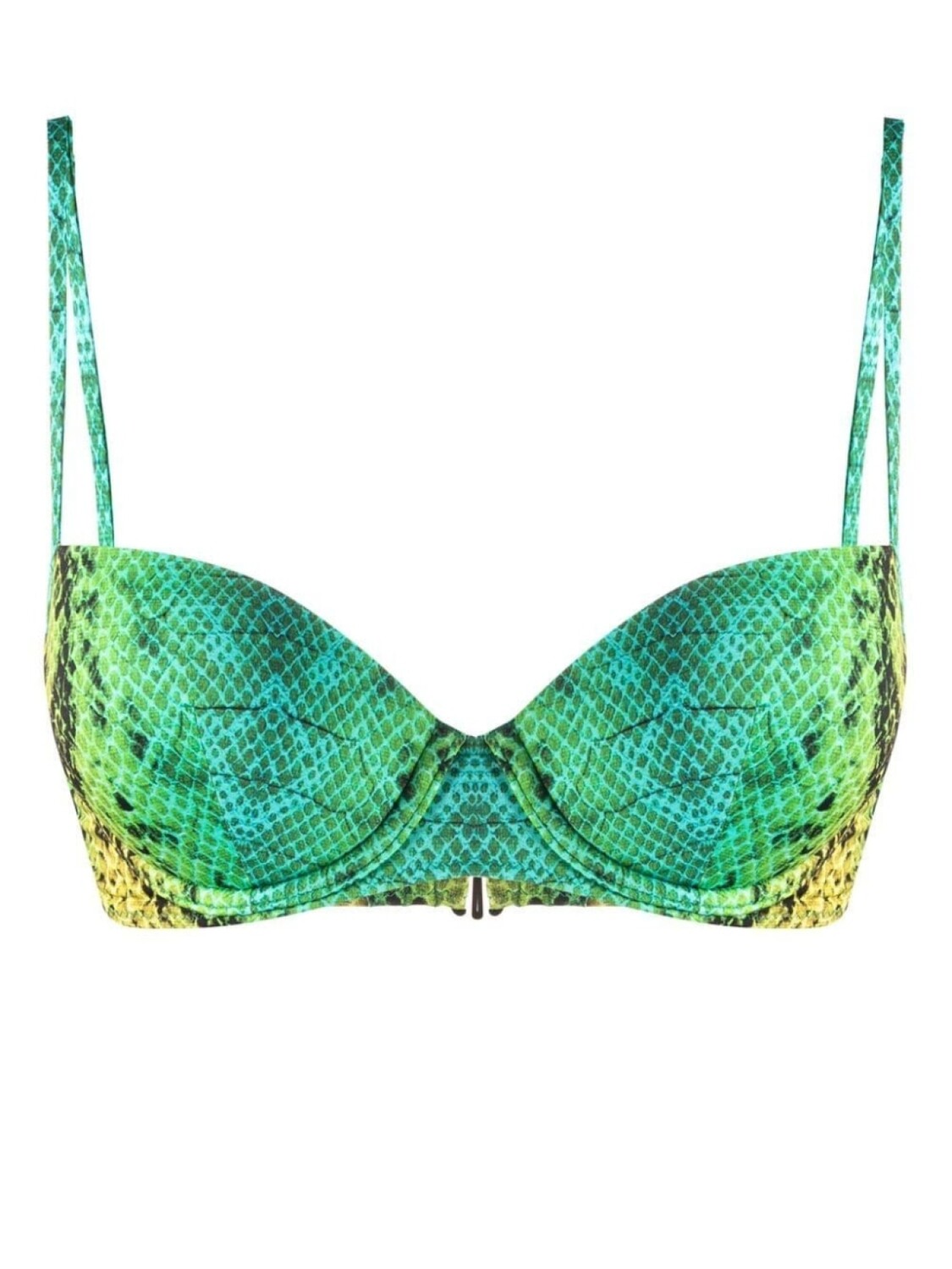

Noire Swimwear топ бикини со змеиным принтом, зеленый