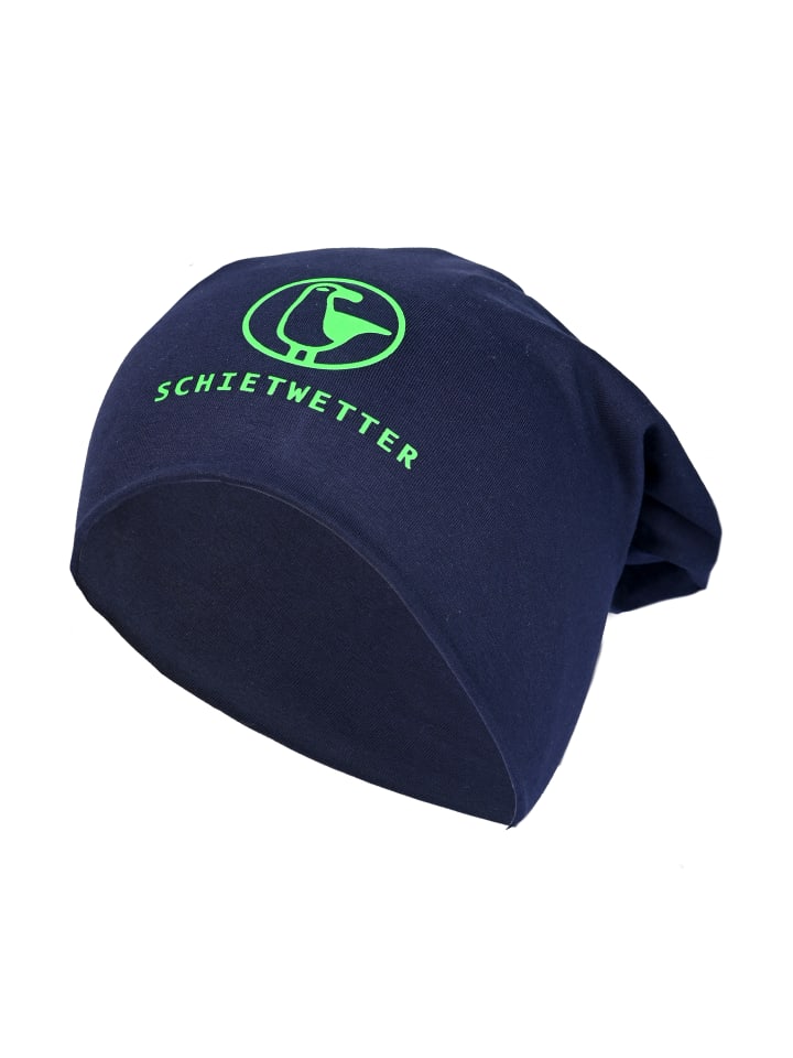 

Шапка SCHIETWETTER, цвет navy/neon green