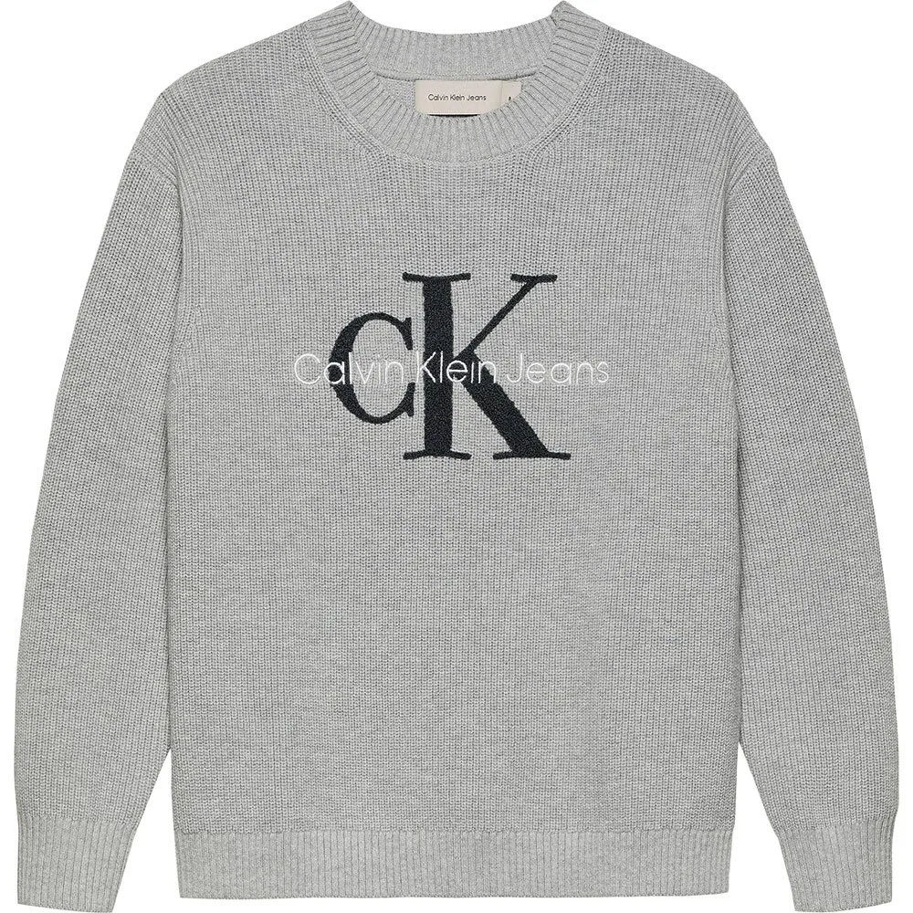 

Толстовка Calvin Klein Jeans Towelling Stitch, серый
