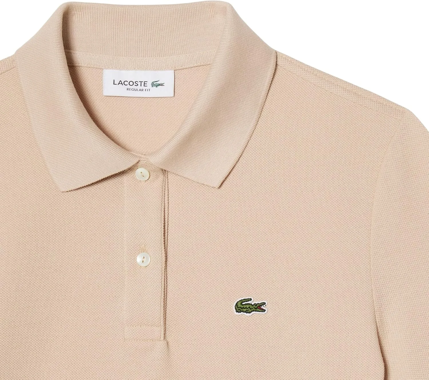 Поло Lacoste Regular Fit Supple Petit Piqué, Львиный цвет — фото 2