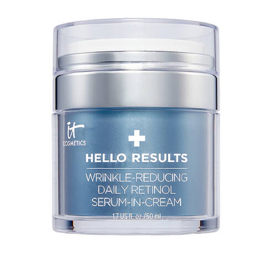 

Крем-Сыворотка для лица, заполняющая морщины, с ретинолом hello results wrinkle-reducing daily retinol serum-in-cream It Cosmetics, 50 мл
