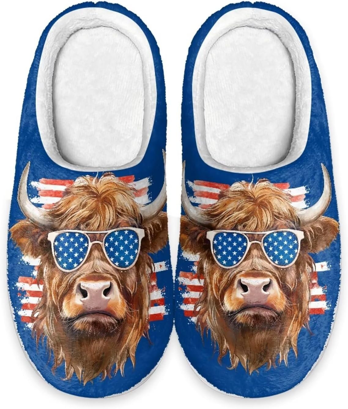 

Тапочки для мужчин, размер 6-7, моющиеся, с рисунком животных, для дома Cugasmaru, синий